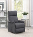 Coaster Herrera Power Lift Recliner with Wired Remote Charcoal Default Title