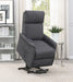 Coaster Herrera Power Lift Recliner with Wired Remote Charcoal Default Title