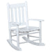 Coaster Annie Slat Back Youth Rocking Chair White White