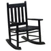 Coaster Annie Slat Back Youth Rocking Chair White Black