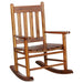 Coaster Annie Slat Back Youth Rocking Chair White Brown