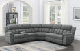 Coaster Bahrain 6-piece Upholstered Power Sectional Charcoal Default Title