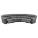 Coaster Bahrain 6-piece Upholstered Power Sectional Charcoal Default Title