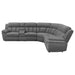 Coaster Bahrain 6-piece Upholstered Power Sectional Charcoal Default Title