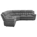 Coaster Bahrain 6-piece Upholstered Power Sectional Charcoal Default Title