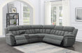 Coaster Bahrain 6-piece Upholstered Power Sectional Charcoal Default Title