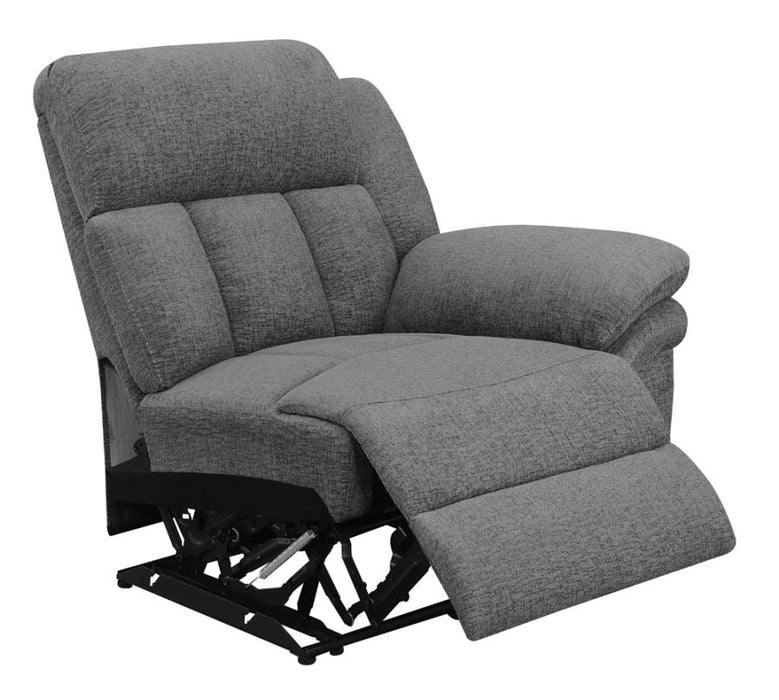 Bahrain Upholstered RAF Recliner Charcoal