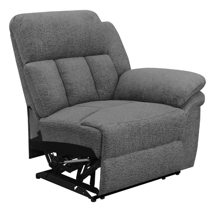 Bahrain Upholstered RAF Recliner Charcoal