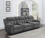 Coaster Bahrain Upholstered Power Home Theater Seating Charcoal Default Title