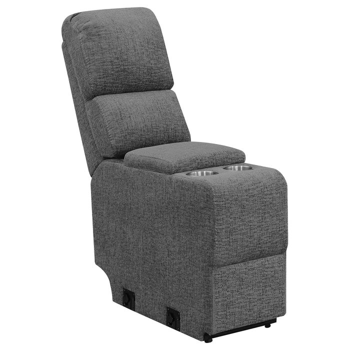 Coaster Bahrain Upholstered Home Theater Seating Charcoal Default Title