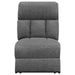 Coaster Bahrain Upholstered Home Theater Seating Charcoal Default Title