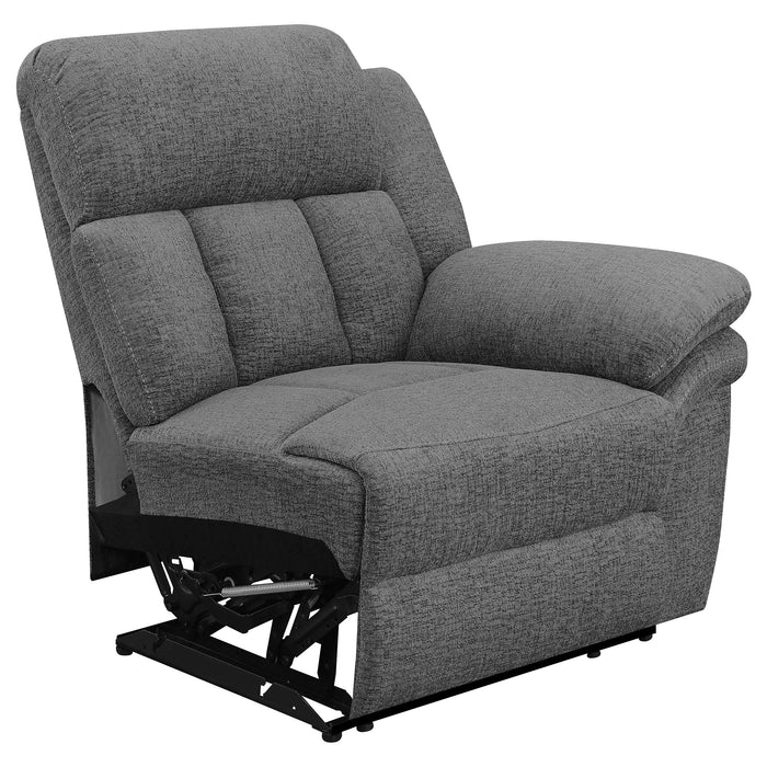 Coaster Bahrain Upholstered Home Theater Seating Charcoal Default Title