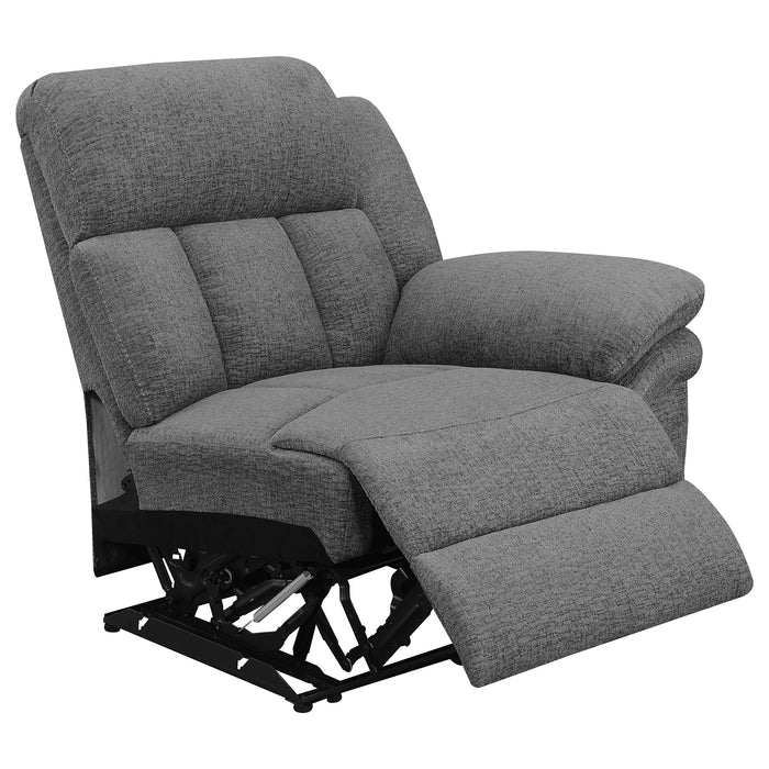 Coaster Bahrain Upholstered Home Theater Seating Charcoal Default Title