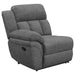 Coaster Bahrain Upholstered Motion Sofa Charcoal Default Title