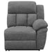 Coaster Bahrain Upholstered Motion Sofa Charcoal Default Title