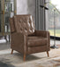 Coaster Davidson Upholstered Tufted Push Back Recliner Brown Grey