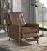 Coaster Davidson Upholstered Tufted Push Back Recliner Brown Grey