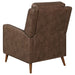 Coaster Davidson Upholstered Tufted Push Back Recliner Brown Grey