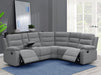 Coaster David 3-piece Upholstered Motion Sectional with Pillow Arms Smoke Default Title