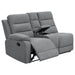 Coaster David 3-piece Upholstered Motion Sectional with Pillow Arms Smoke Default Title