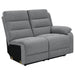 Coaster David 3-piece Upholstered Motion Sectional with Pillow Arms Smoke Default Title