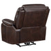 Coaster Sycamore Upholstered Power Recliner Chair Dark Brown Default Title