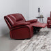 Coaster Camila Upholstered Glider Recliner Chair Red Faux Leather Default Title