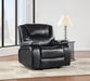 Coaster Camila Upholstered Glider Recliner Chair Black Default Title