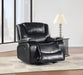 Coaster Camila Upholstered Glider Recliner Chair Black Default Title