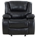 Coaster Camila Upholstered Glider Recliner Chair Black Default Title