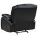 Coaster Camila Upholstered Glider Recliner Chair Black Default Title