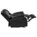 Coaster Camila Upholstered Glider Recliner Chair Black Default Title