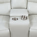 Coaster Greenfield 2-piece Upholstered Power Reclining Sofa Set Ivory Sofa+Loveseat+Armchair