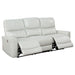 Coaster Greenfield Upholstered Power Reclining Sofa Ivory Default Title