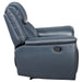 Coaster Sloane Upholstered Motion Recliner Chair Blue Default Title