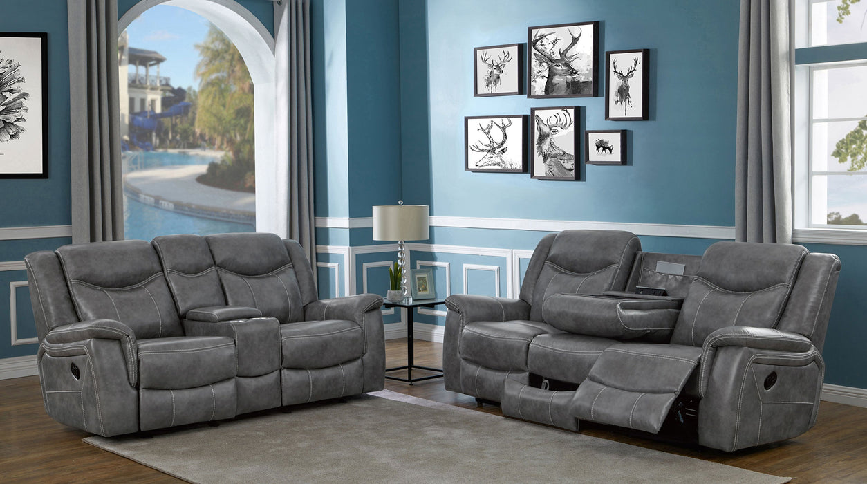 Coaster Conrad 2-piece Living Room Set Grey Sofa+Loveseat