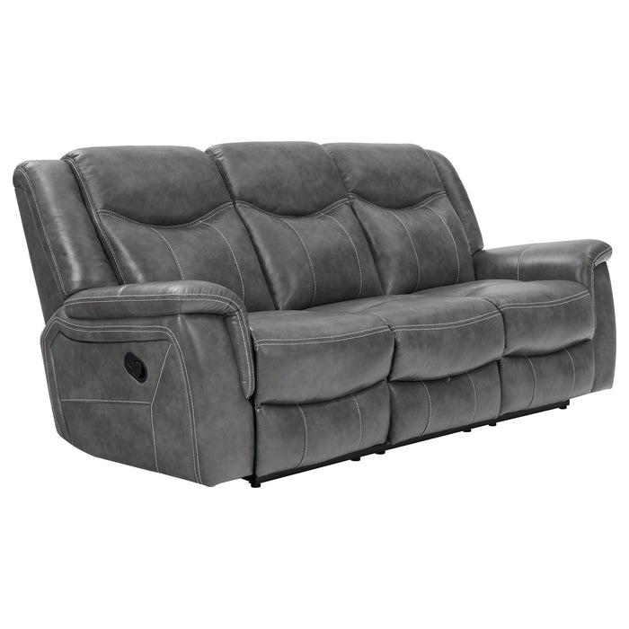 Coaster Conrad 2-piece Living Room Set Grey Sofa+Loveseat+Armchair