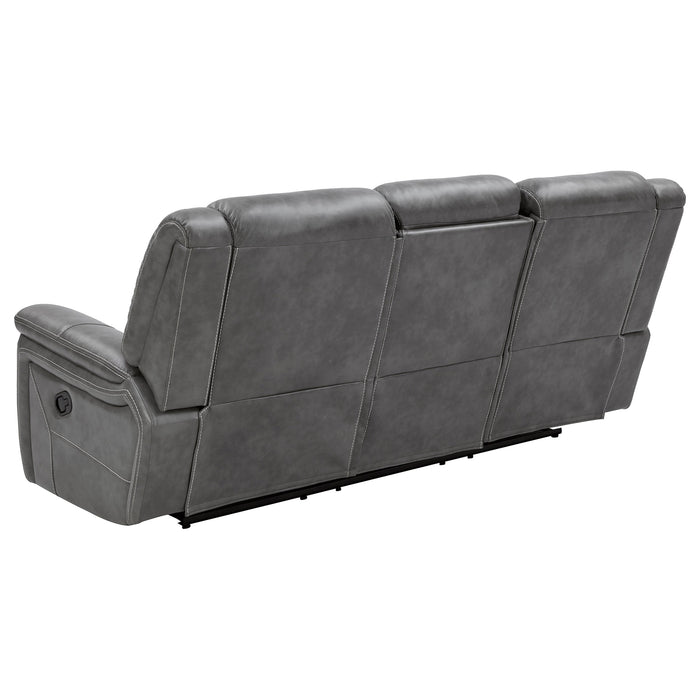 Coaster Conrad Upholstered Motion Sofa Cool Grey Default Title