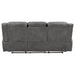 Coaster Conrad Upholstered Motion Sofa Cool Grey Default Title