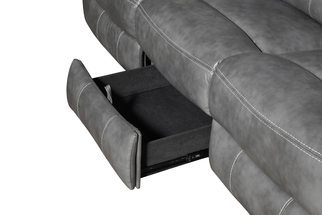 Coaster Conrad Upholstered Motion Sofa Cool Grey Default Title