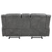 Coaster Conrad Upholstered Motion Loveseat Cool Grey Default Title