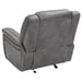 Coaster Conrad Upholstered Motion Glider Recliner Grey Default Title