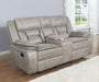 Coaster Greer Upholstered Tufted Back Glider Loveseat Default Title