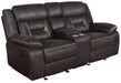 Coaster Greer Upholstered Tufted Living Room Set Sofa+Loveseat+Armchair