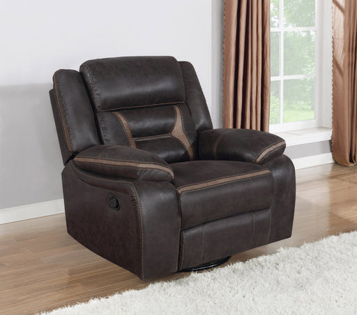 Coaster Greer Upholstered Tufted Back Glider Recliner Default Title