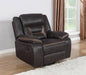 Coaster Greer Upholstered Tufted Back Glider Recliner Default Title