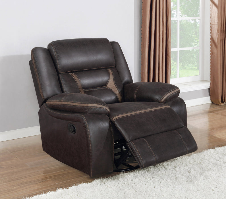 Coaster Greer Upholstered Tufted Back Glider Recliner Default Title