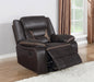 Coaster Greer Upholstered Tufted Back Glider Recliner Default Title