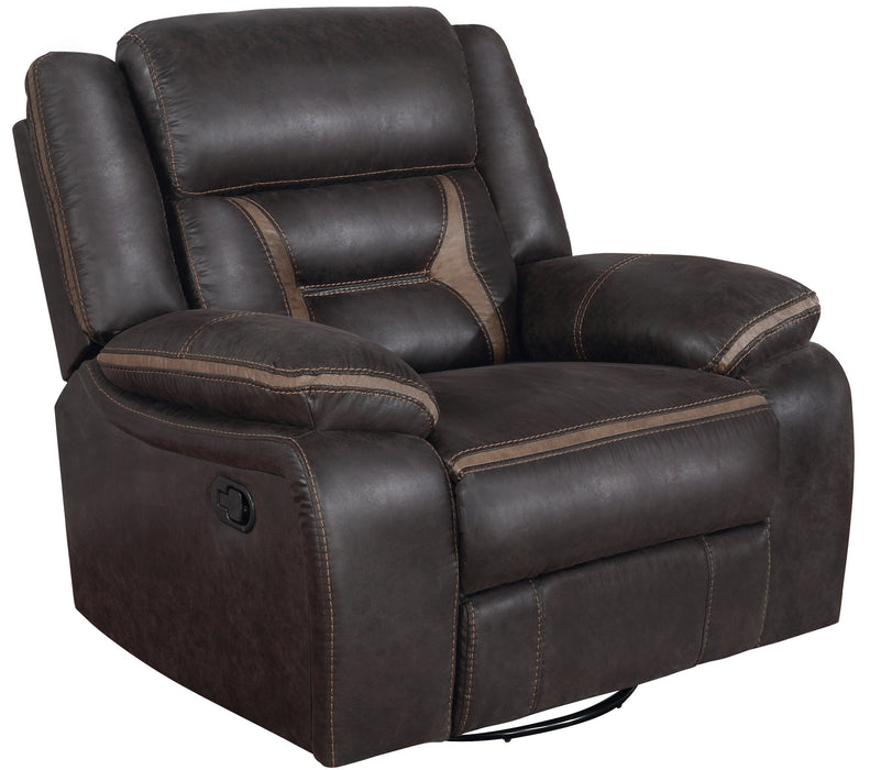 Coaster Greer Upholstered Tufted Back Glider Recliner Default Title