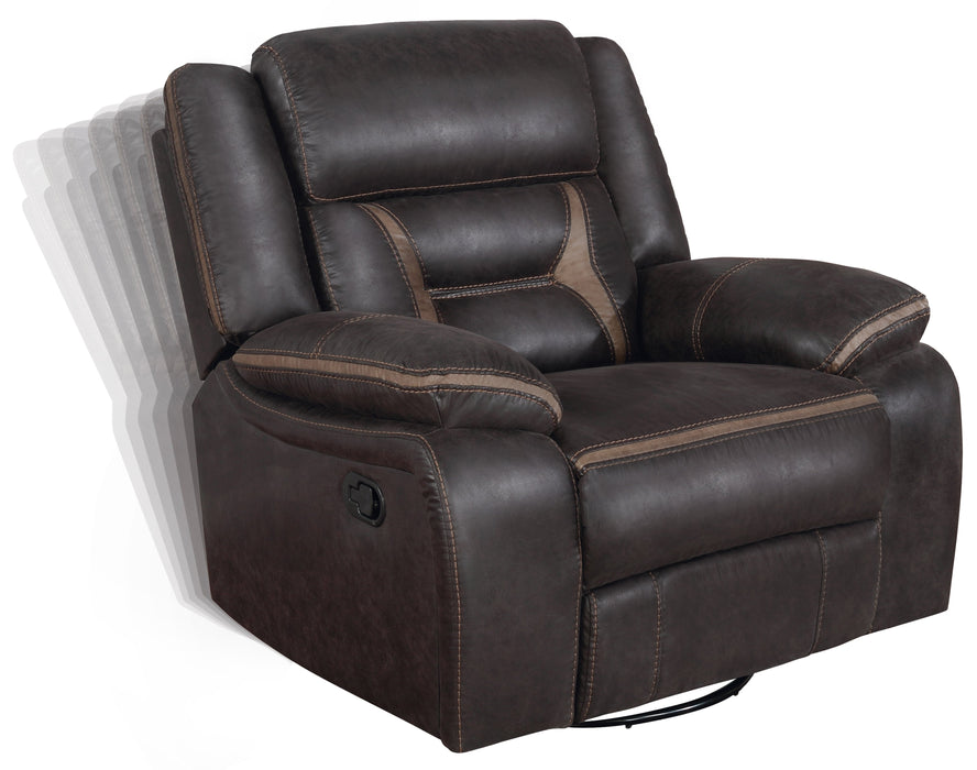 Coaster Greer Upholstered Tufted Back Glider Recliner Default Title